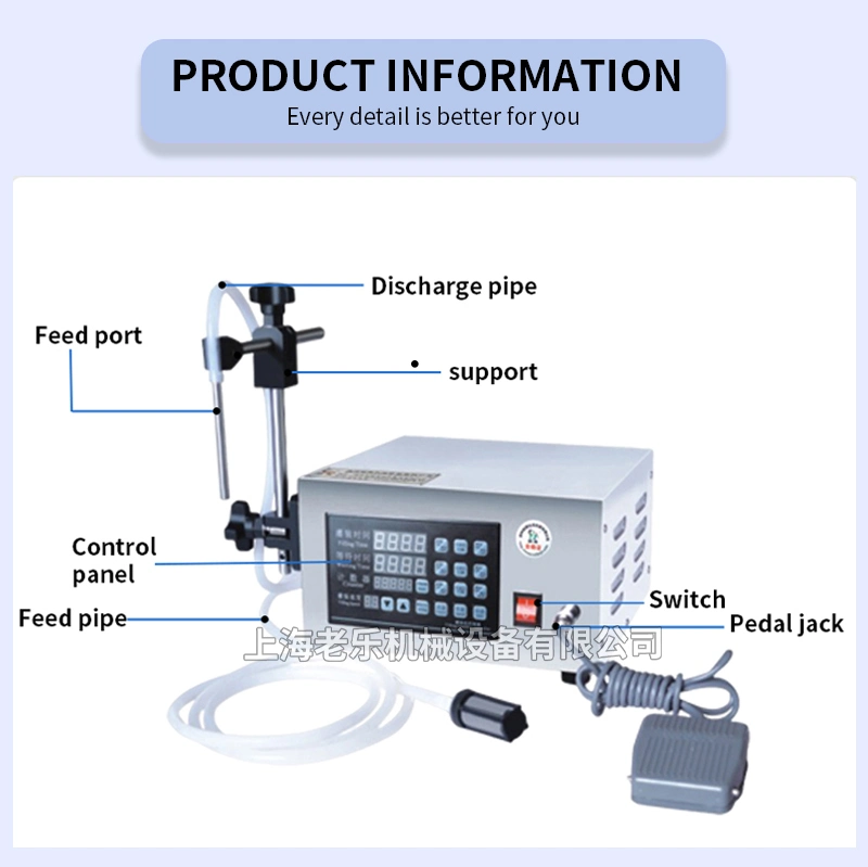 5ml-3500ml Wine Milk Juice Magnetic Peristaltic Pump Liquid Filling Machine