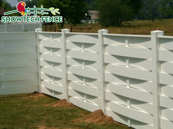 Environmental 100% Virgin PVC Vinyl Basket Wave Garden Fence