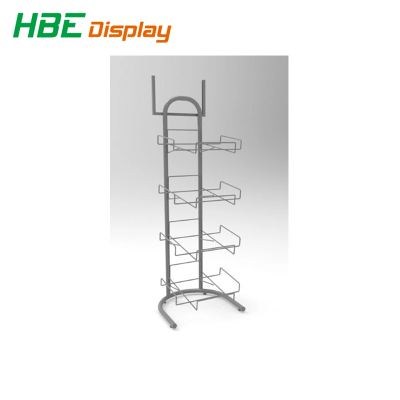 4 Layer Metal Basket Bread Bakery Displaying Rack