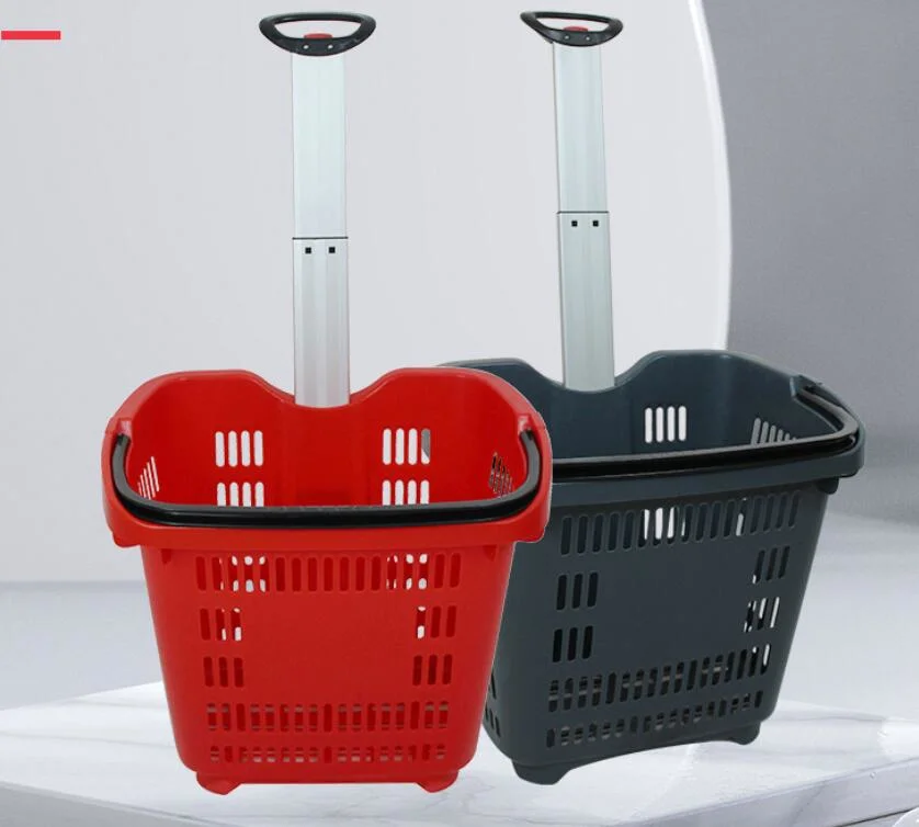 New Retail Supermarket Plastic Shopping Mini Trolley