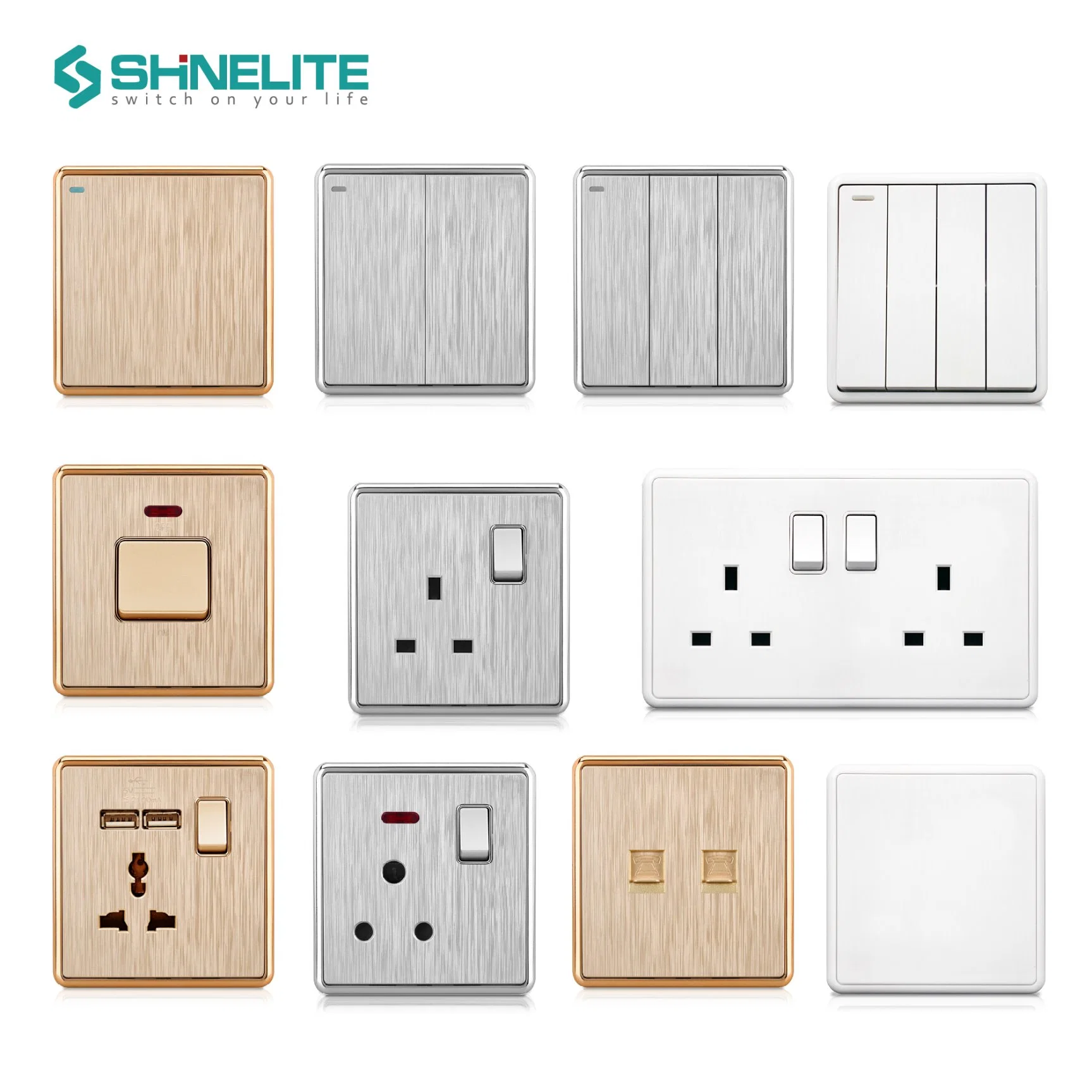 12 лет BS Standard Wall Light Electrical Switch Socket Manufacturer