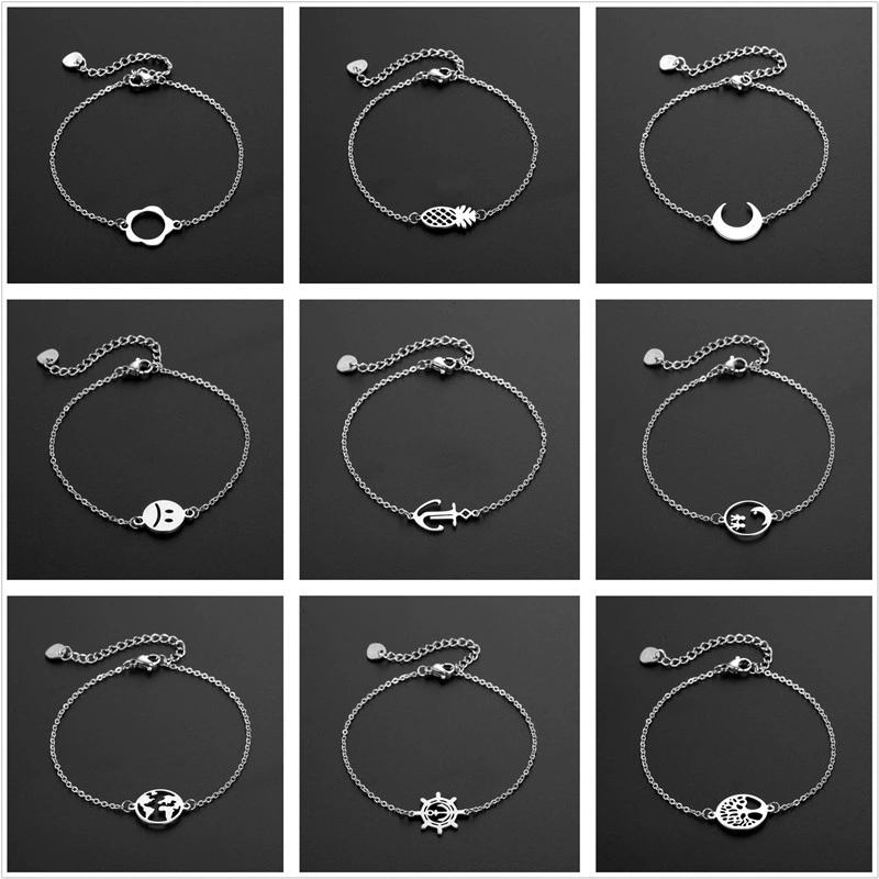 Manufacturer Custom Fashion Jewelry High quality/High cost performance Waterproof New Arrivals Top Ranking Stainless Steel Bracelet Jewelry Wholesale/Supplier