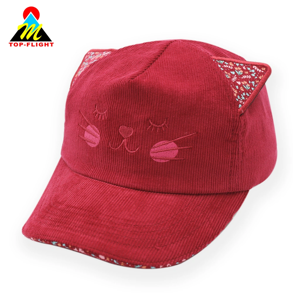 Wholesale 5 Panel Cartoon Embroidered Children Sport Baseball Cap