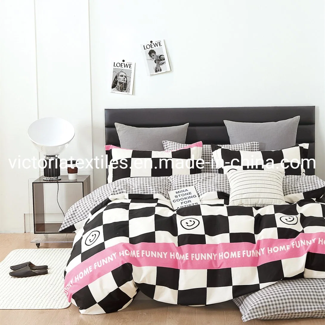 Funny Bedding Blanket Cover 4 Pieces Bed Quilt Cover Set