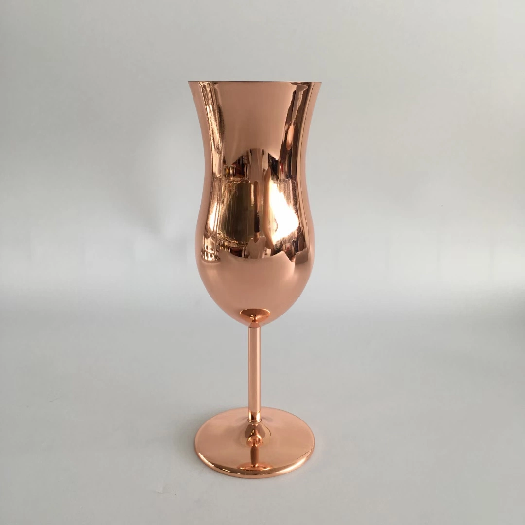 304 Stainless Steel Rose Gold Copper-Plated Champagne Gobletts