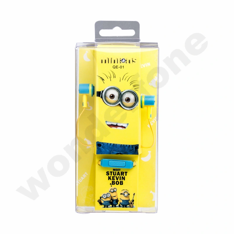 in Ear Cartoon Headphones for Mobile Phone with Despicable Me design