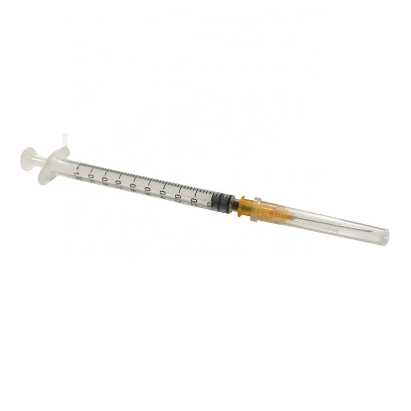 Artículos desechables médicos 2/ 3 piezas 1ml/3ml/ 5ml 10ml Luer Jeringa retráctil con aguja hipodérmica