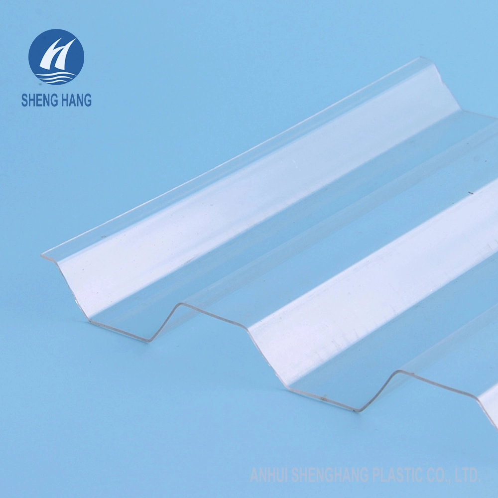 Hoja de policarbonato corrugado de alta transparencia para PC con protección UV