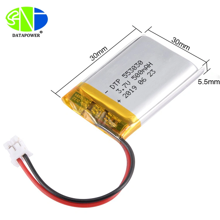 Dtp553030 Li-ion 3.7V 500mAh Lithium Polymer Battery for Bluetooth Speaker