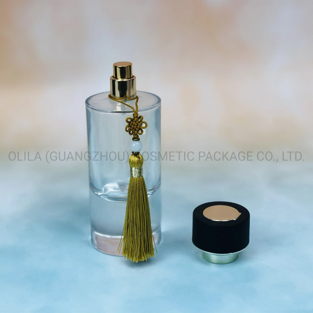 Wholesale/Supplier Perfume Bottle Glass 100ml Perfume Bottle Package with Tassels