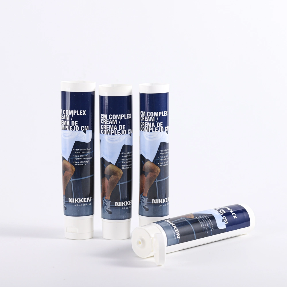 Tubos blandos azules vacíos Loja plástica rellenable comprimido de plástico Embalaje cosmético Tubo de crema