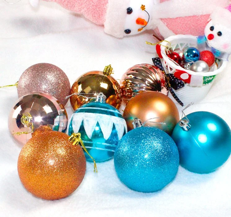 8 cm 9PCS ornamentos conjuntos shatterproof Natal decoração bola para interior Decoração pendurada bolas Bauble