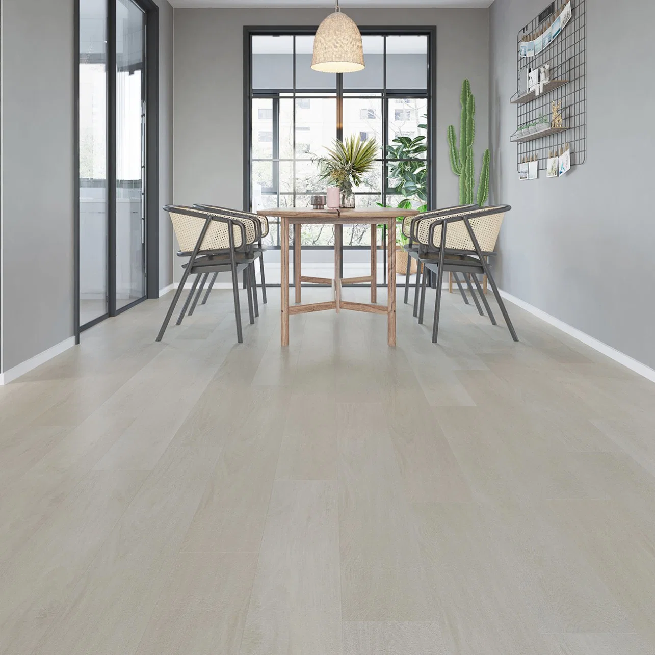 Échantillon gratuit Prix attractif Nouveau type SPC Flooring Vinyl Plank Plaque de plancher SPC de revêtement de sol hybride 6 mm en liège