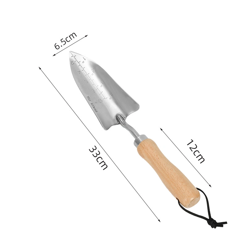 3 PCS Stainless Steel Trowel Shovel Garden Hand Tools with Wood Handle