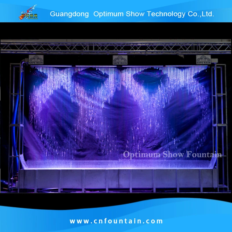 Indoor or Outdoor Decoration Rectangle or Circle Digital Water Curtain