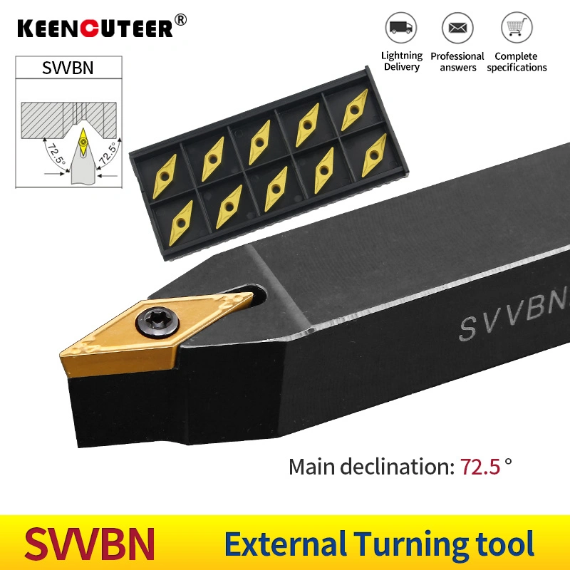 Svvbn Carbide Insert Machining Cutter CNC porte-outil de tournage externe