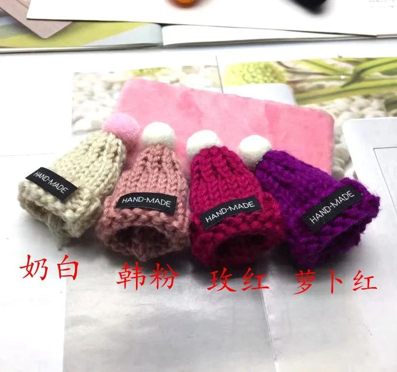 Mini Plush Small Hat Plush Knitting DIY Decorative Clothing Polyester Accessories