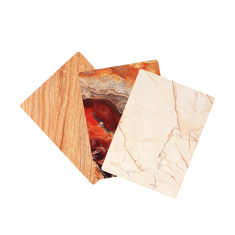 High Density Glossy Marble Panel PVC UV Plastic Sheet