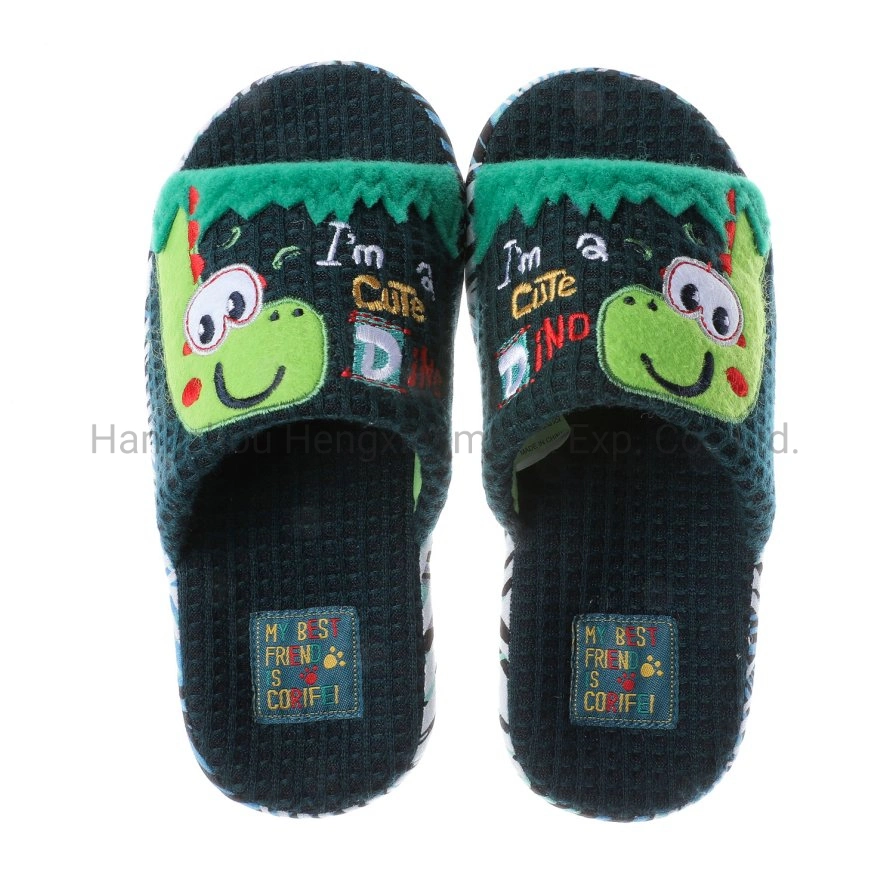 Les enfants Pantoufles Chaussures Semelle intermédiaire intérieure maille respirante confortables chaussures enfants antidérapant pantoufles Indoor super mignon petit dinosaure