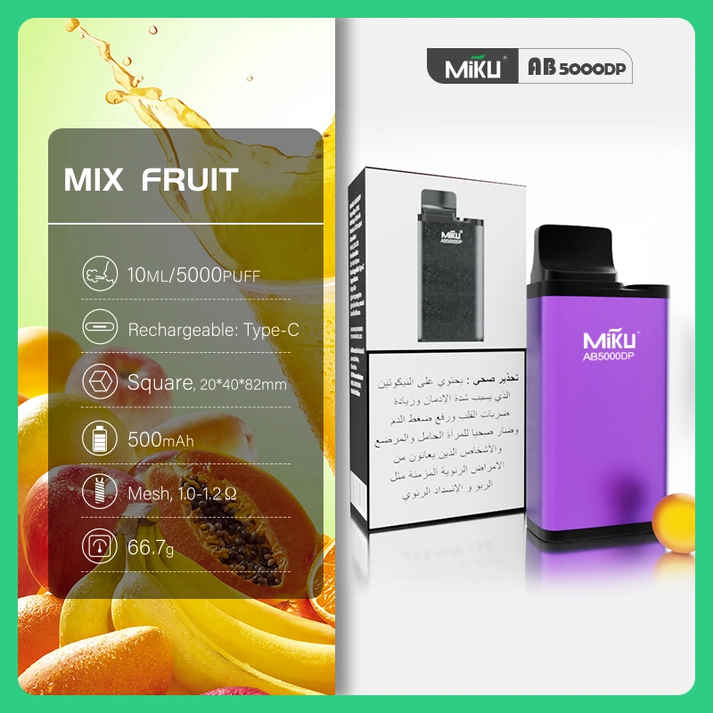 المنتجات الأكثر مبيعا Vape 2023 Miku Ab5000dp سعر الجملة من المصنع إسيغ