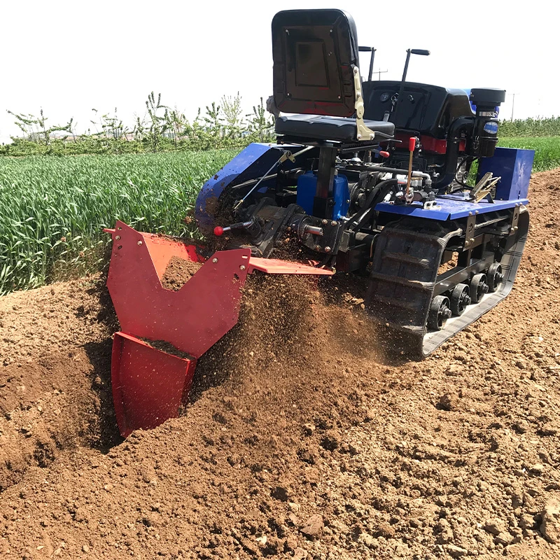 Multi Function 50HP Raupentraktor mit Bulldozer Laden Schaufelgreiferin Rake und andere arbeiten als Cultivator Trencher Loader Excavator und Spritze usw.