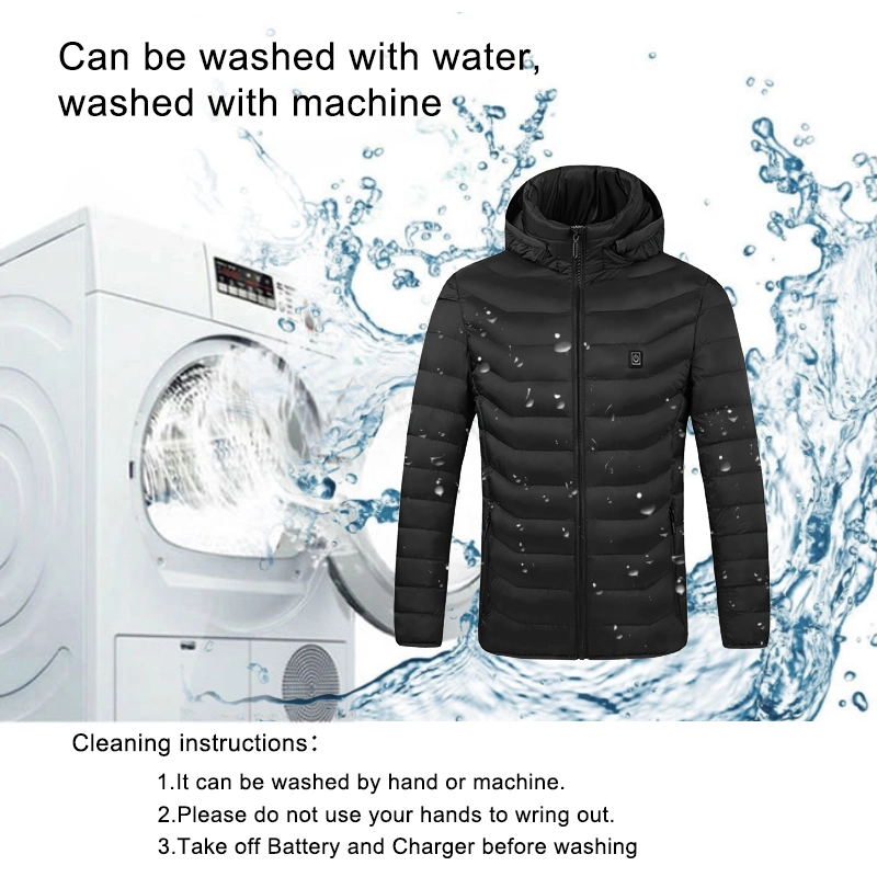 Winter Waterproof USB Rechargeable Smart Electric Heated Jacket for Men