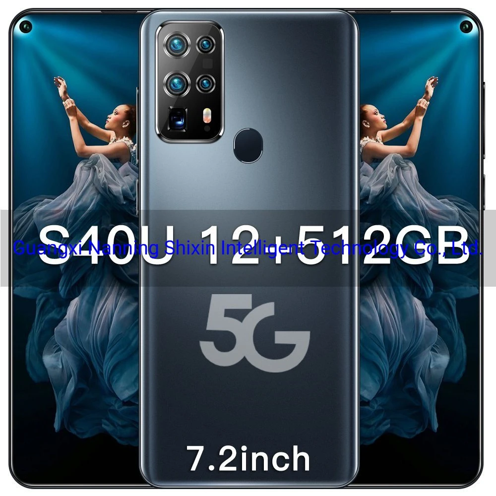 S40u 7.2 12g /512GB+ Smartphone Amoled Screen Android 10.0 Phone with Face Unlock, Phone Smartphone