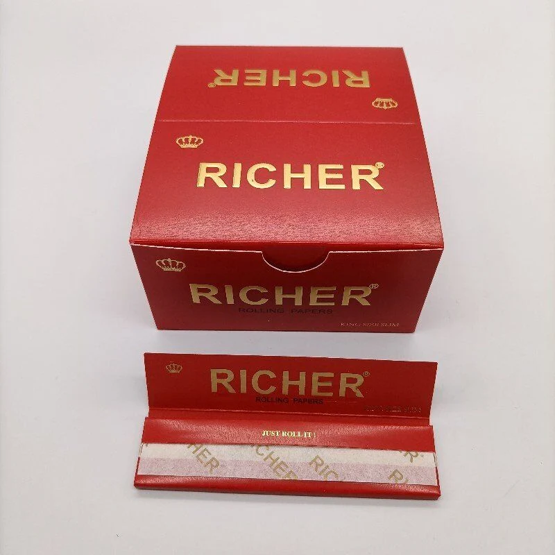 Rojo El Papel de laminación de cigarrillos con filtro de papel con el logotipo de Customzied