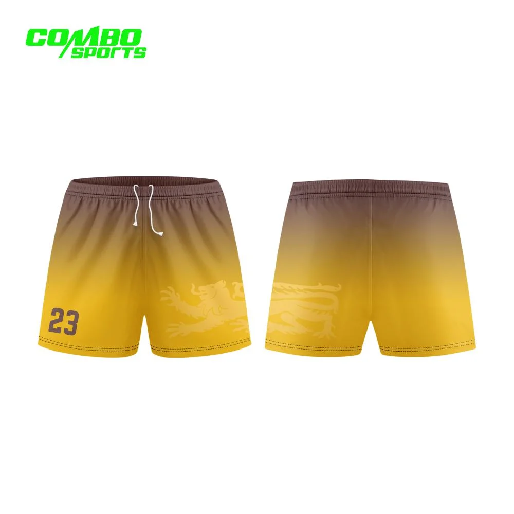 2022 Customized Design OEM Rugby Short Good Looking Colorful Fashion Cut and Sewn Rugby Short