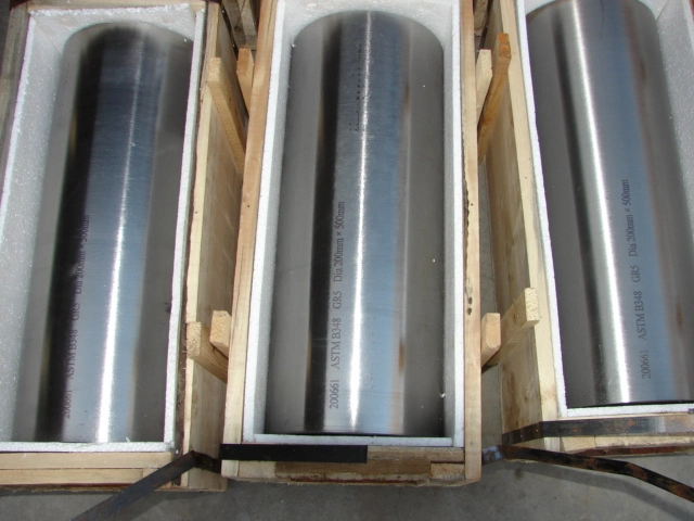 Good Toughness Thermal Conductivity ASTM B348 Gr5 Round Straight Titanium Alloy Bar