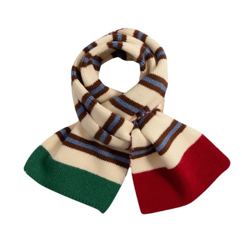 Hot Sale Kids Scarf Soft Warm Knit Neck Warmer Winter Classic Scarf for Boys Girls