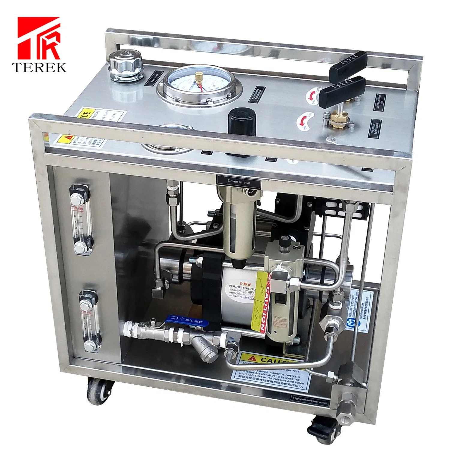 Terek 10-5000бар Пневматическая гидравлическая гидростатическая система испытательных насосов высокого давления Для цилиндра шланга трубопровода