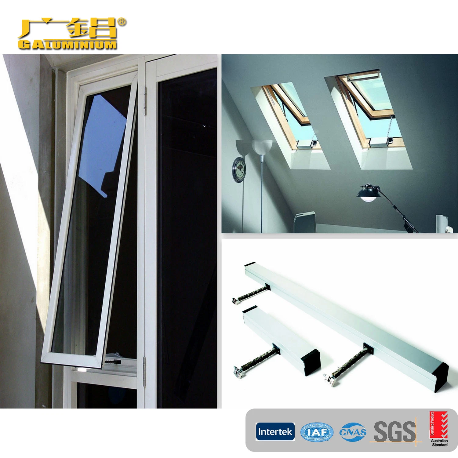 Aluminum Frame Glass Awning and Swing Windows