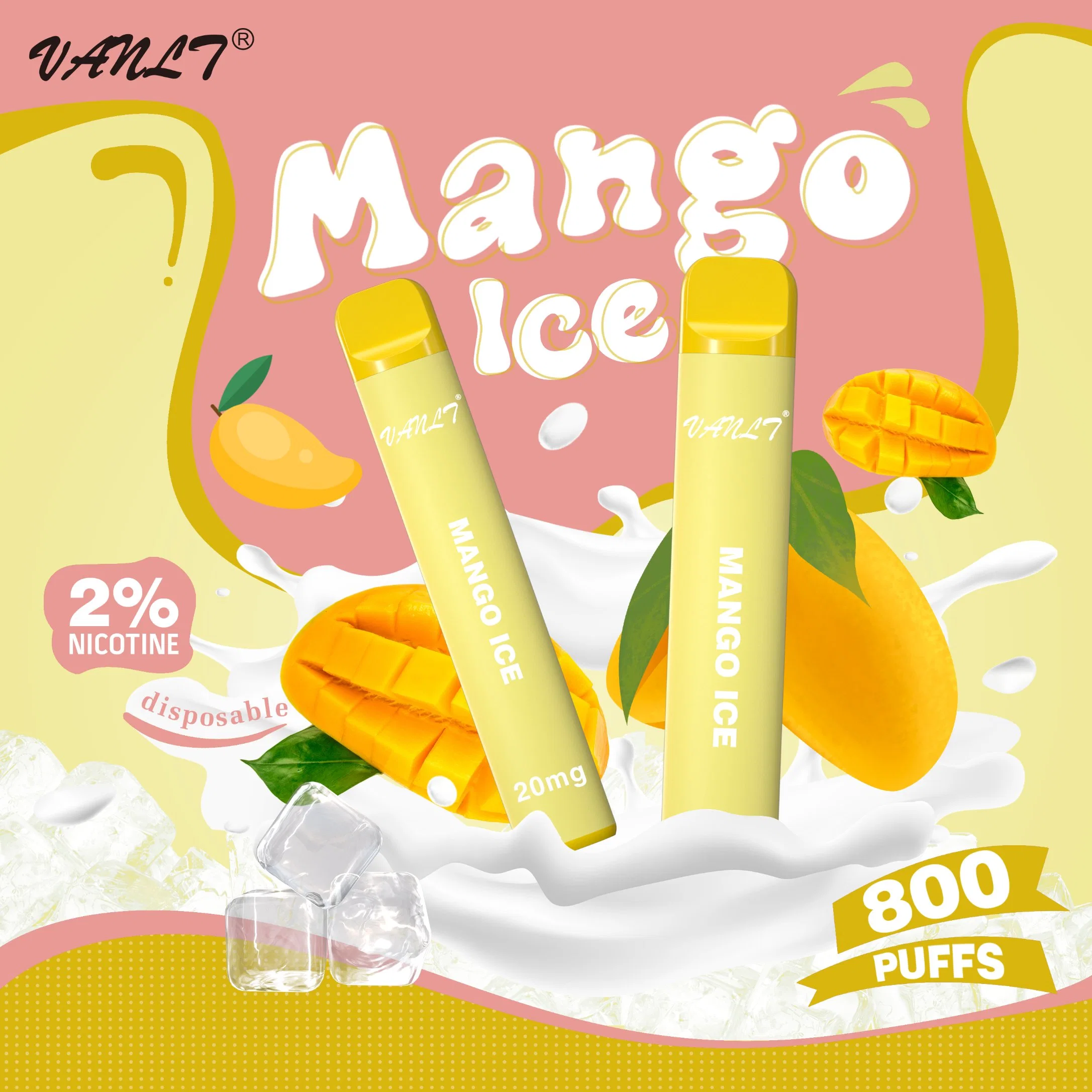 Mk Einweg Zigarette Mango Ice Flavors Wax Vape Pen