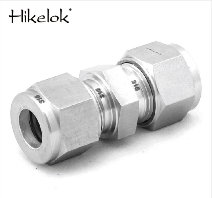 Hikelok Stainless Steel Compression Fittings Tube Fittings 1/16 in. 1/4 in. Od Swagelok Type Tube Union