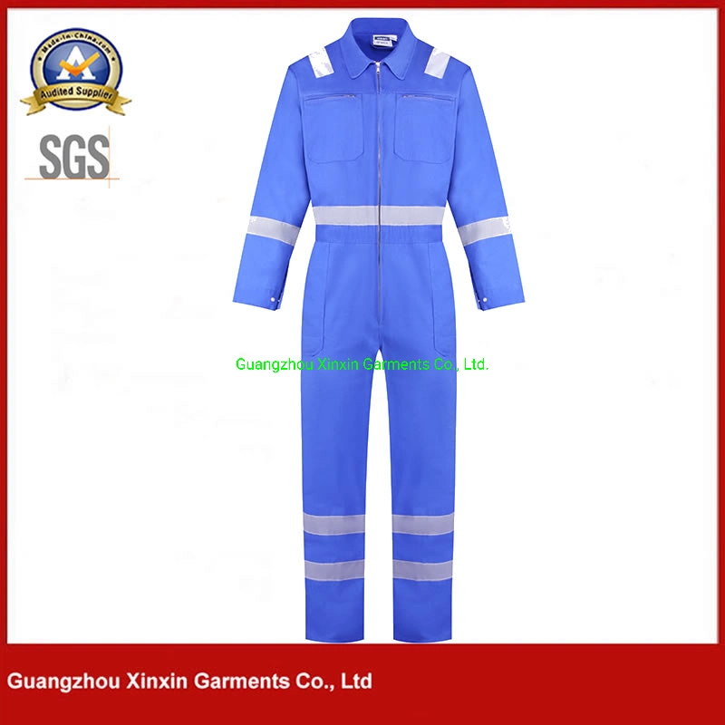 High Visibility Safety Suits Reflective Workwear Cotton Coverall Labour Suit Uniform Worker Work Clothes (W929)