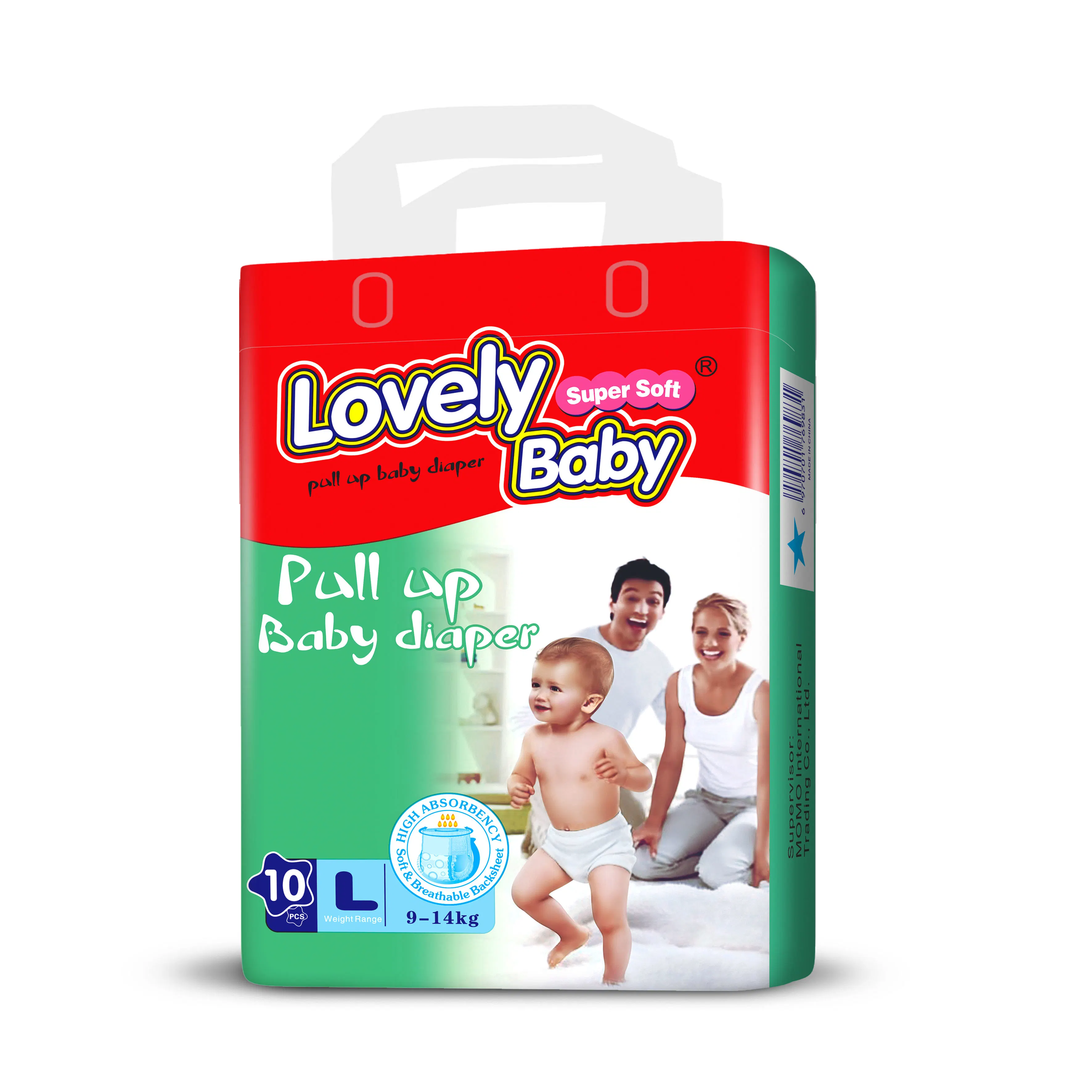 Disposable Baby Diapers Wholesale/Supplier by Chinese Factories Have High Absorption, Breathable, Dry and Soft Surface Layer. Popular