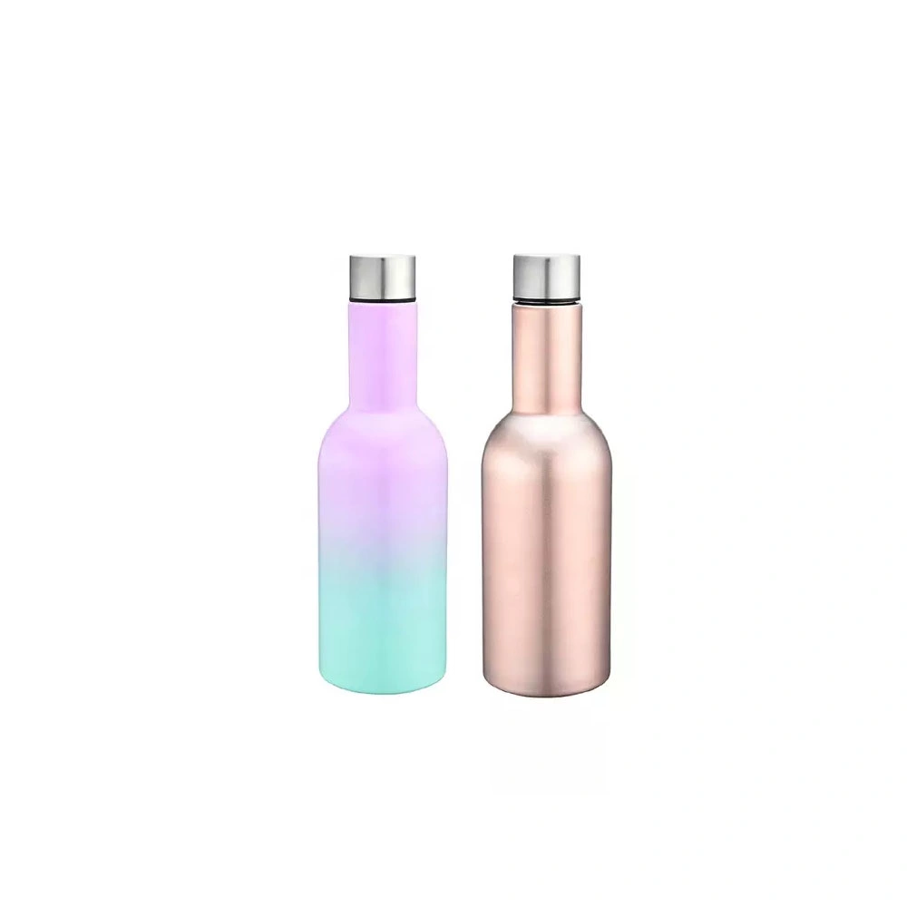 Water Bottle Beer Shape Stainless Steel Insulated Wine Water Bottle