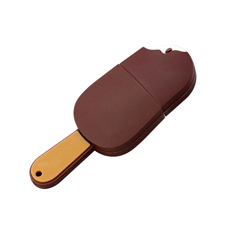 OEM Gift Cartoon USB Flash Drive 2.0 Ice Cream Shape USB 16 GB PVC Plastic Flash Memory USB