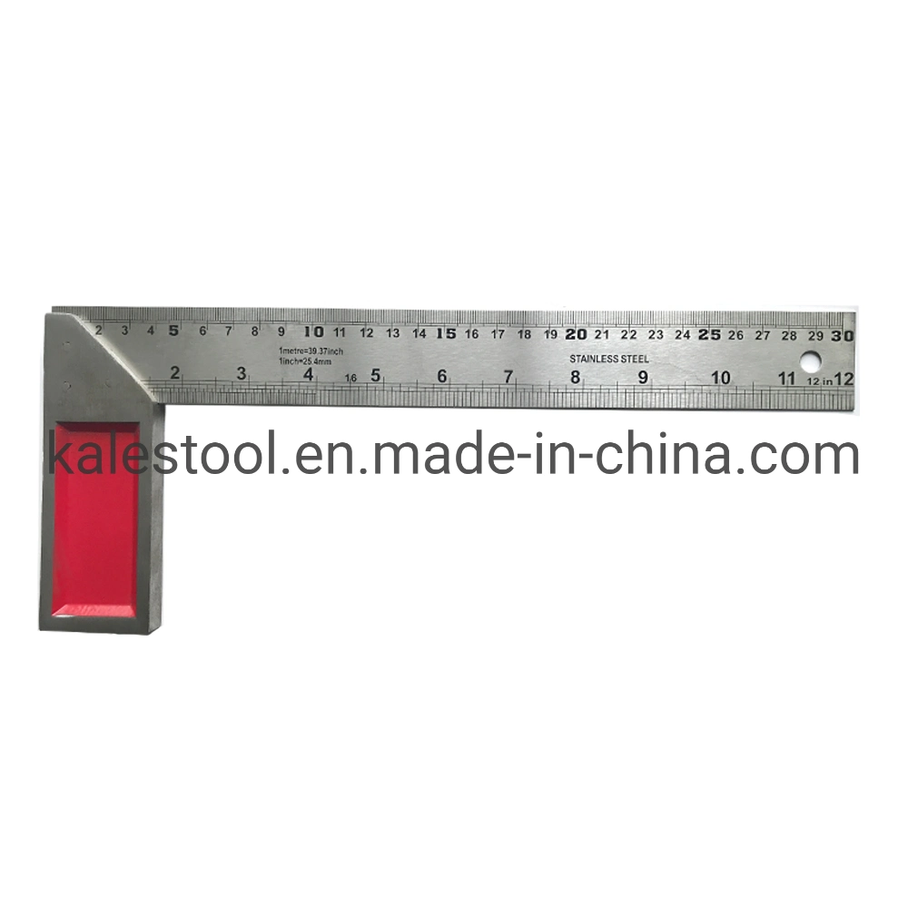 Wholesale 90 Degree 10 Inches L Type Aluminum Try Square Universal Ruler Full Metal Multi Angle Measuring