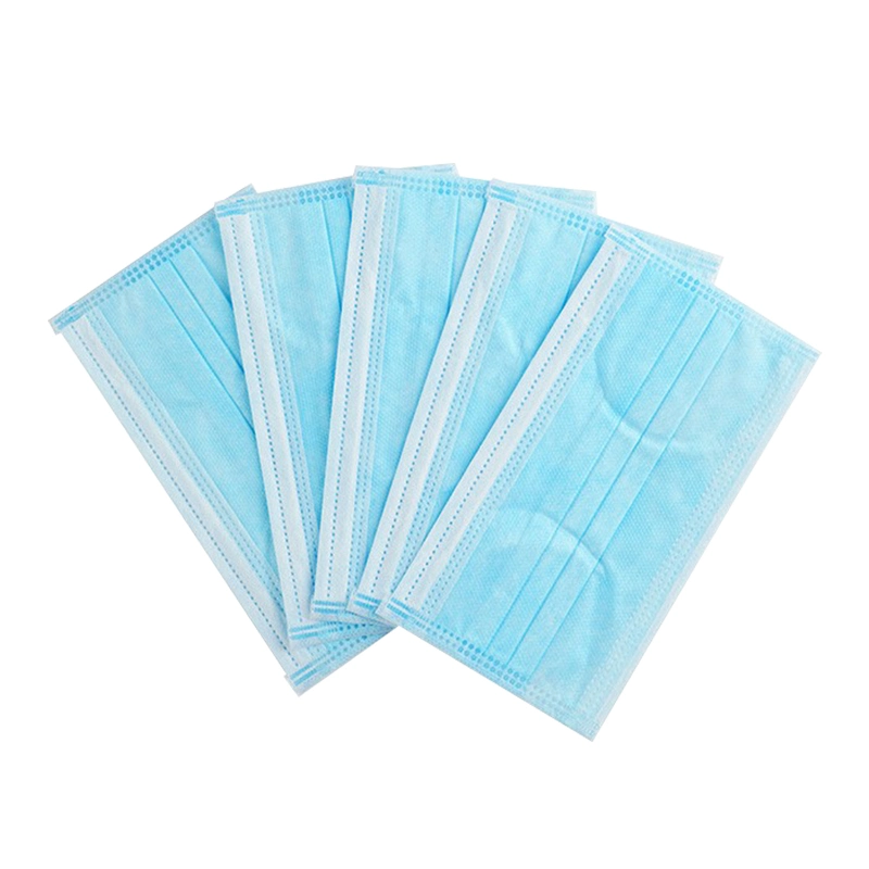 En14683 Disposable China Medical Supplies Non Woven Surgical Face Mask Medical/Hospital Use Doctor&prime; S Bfe 95 Bfe 99 3-Ply Earloop 17.5*9.5cm Blue Color