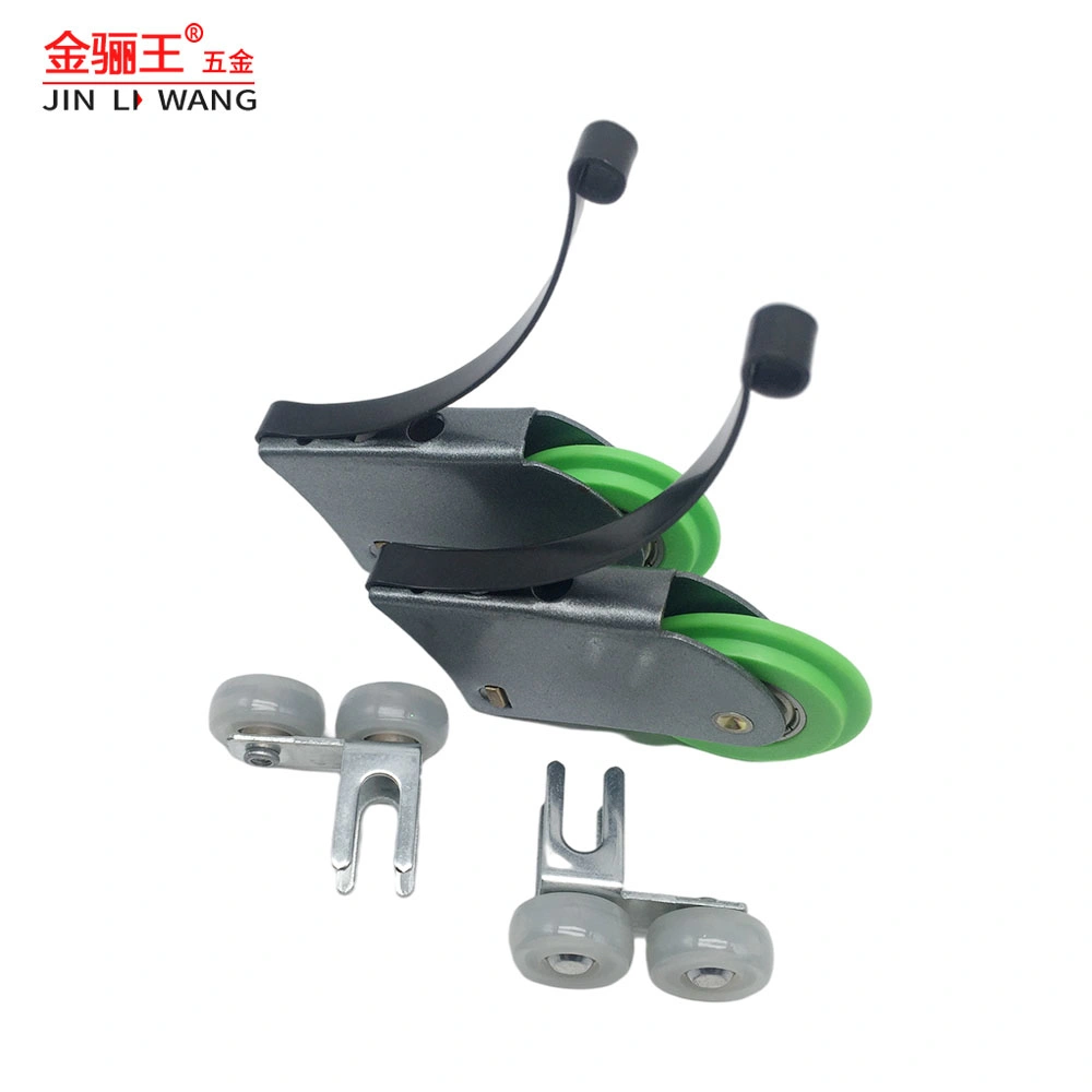 Stable Production OEM ODM Team Experienced Furniture Hardware Factory Supplier for Sliding Wardrobe Roller Iron Steel Housing POM PP Nylon Pulley Wheel