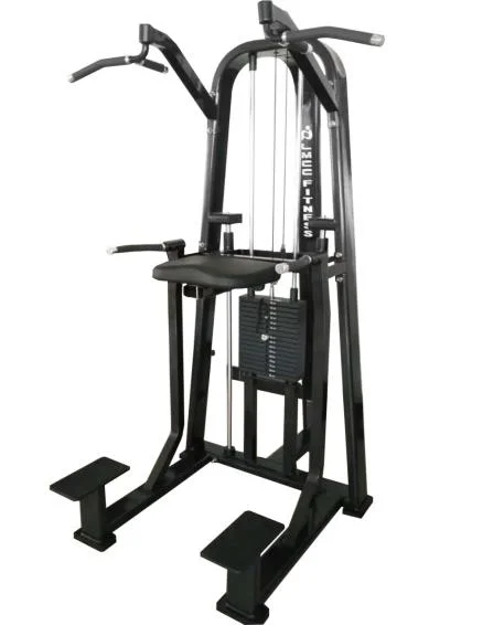 Lmcc Commercial Gym Equipment Pin Load Selection Machines DIP/Chin Assist Assisted Chin up/DIP Gym Exercise Machine