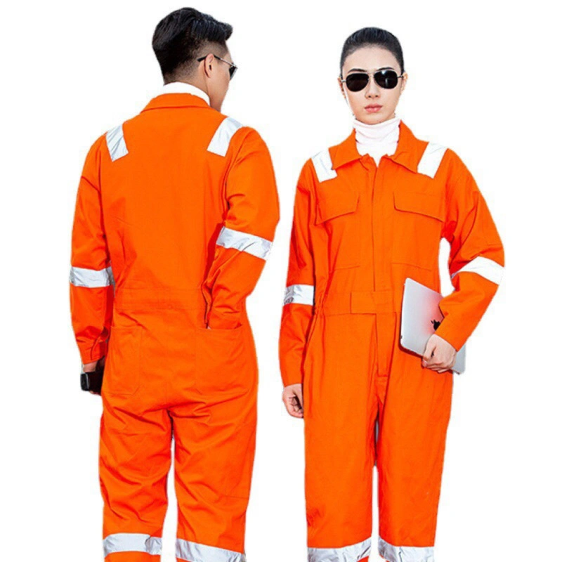 Soft Cotton Safety Coverall Blue Wear Rough Workwear in Guangzhou