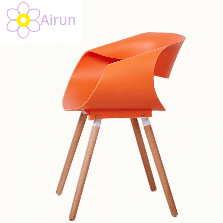 Hotel Furniture Modern Dining Chair Wooden Legs Plastic Dinner Kitchen Dining Chairs for Sale