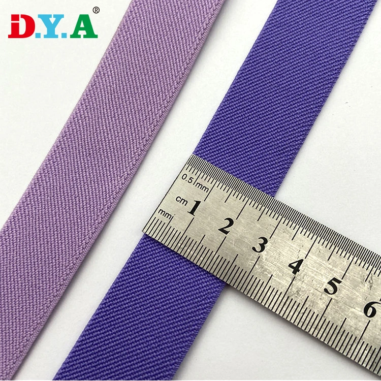 Custom Colorful 38mm 40mm Twill Woven Elastic Band for Clothes Waistband/Shoes Straps