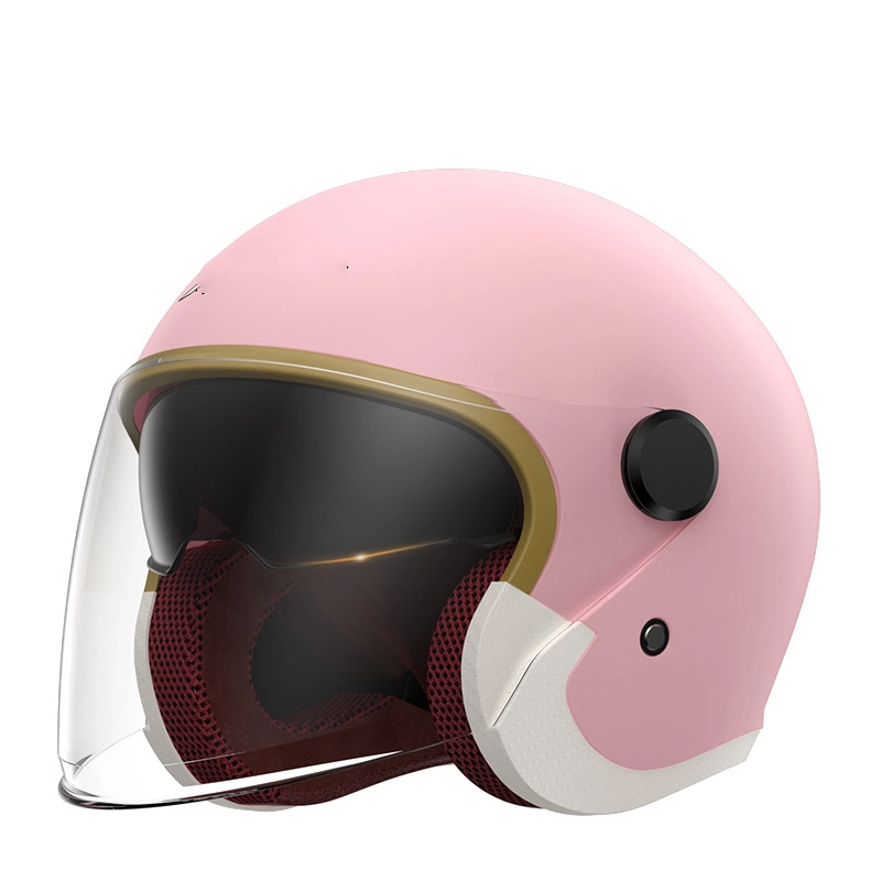 Pour les enfants Fullface Snell Racing plein de CHIENS Stickers Design casque de moto de communication de la moitié de Chrome face