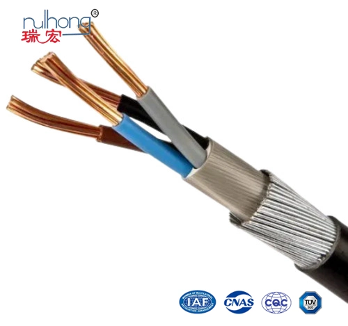 Low Voltage 0.6/1kv 16mm 4-Core 2.5mm 4mm 16mm 25mm Copper Armored Metal Clad Power Cable