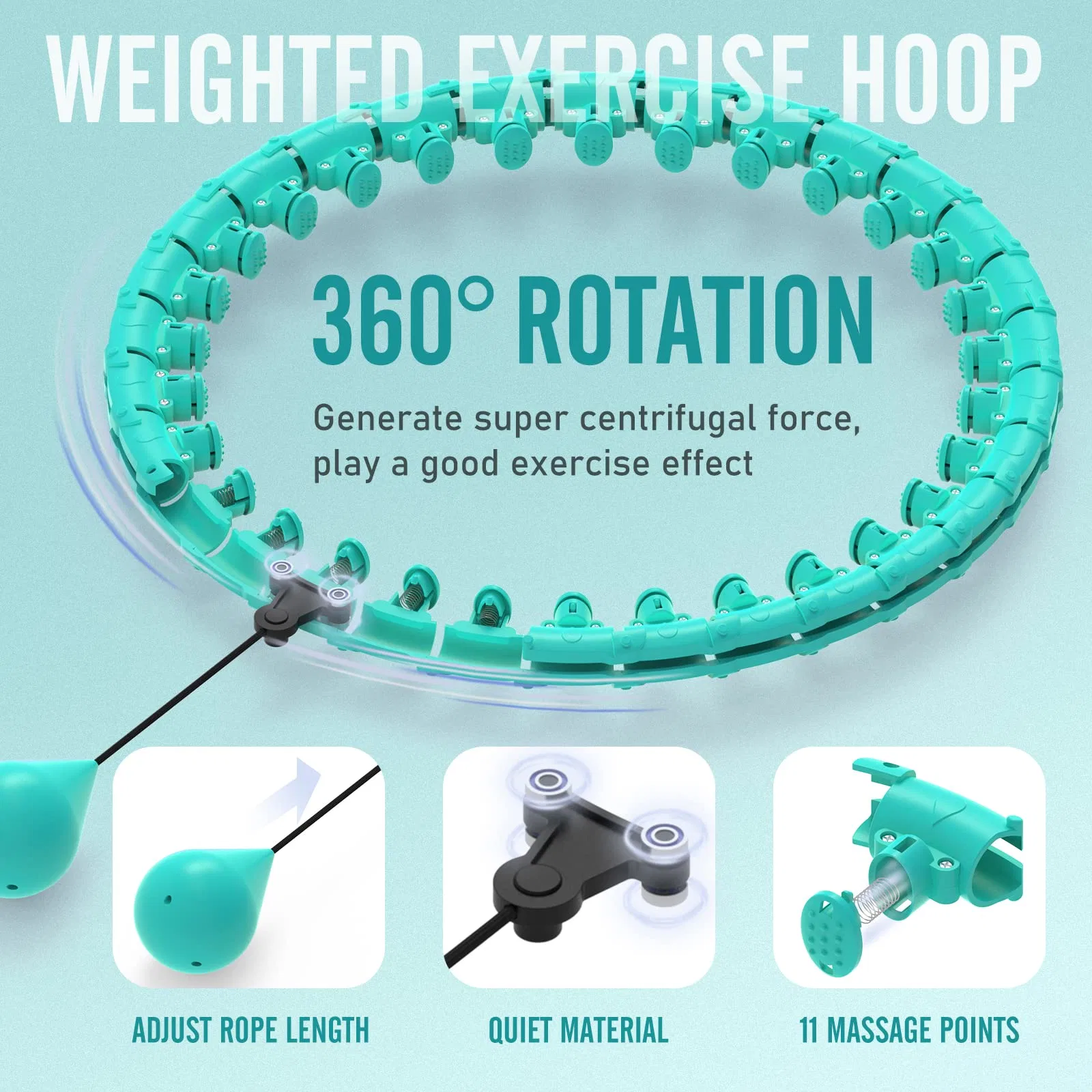 Wholesale/Suppliers Gym Adults Weight Loss Sports Equipment Weighted Smart Fitness Hula Hoop