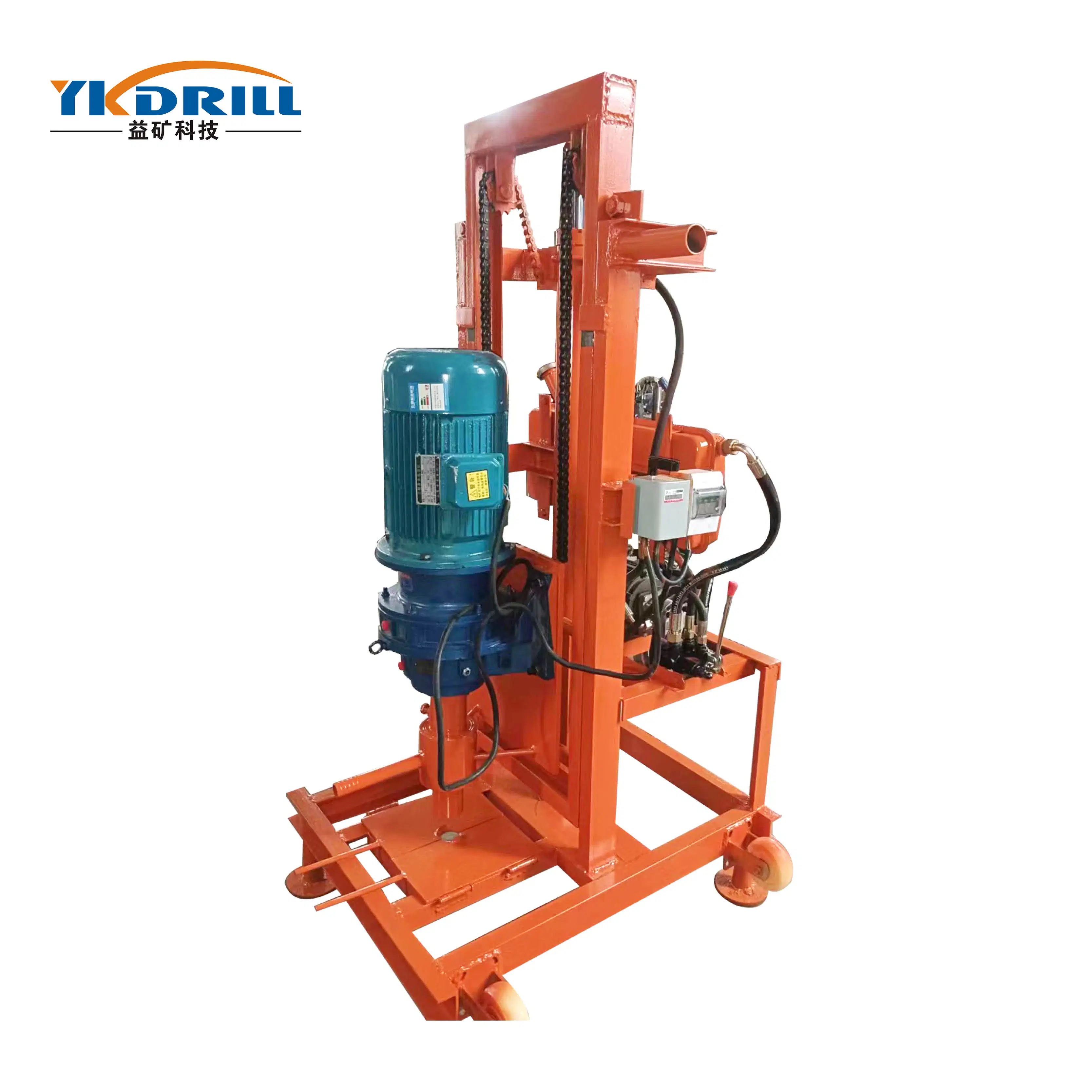 OEM 100m 120 Meters Electric Hydraulic Folding Drilling Rig Electric Lifting Drill Rig Machine Water Well Drill